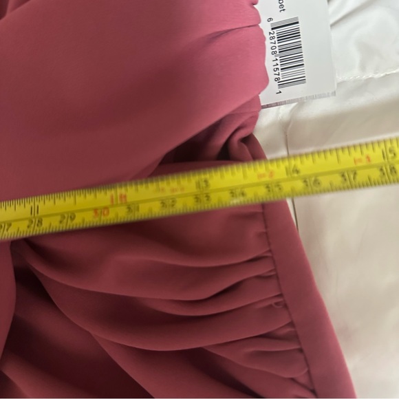 Kay Unger Pink Gathered Midi Dress size 8 NWT $278 - Picture 11 of 16